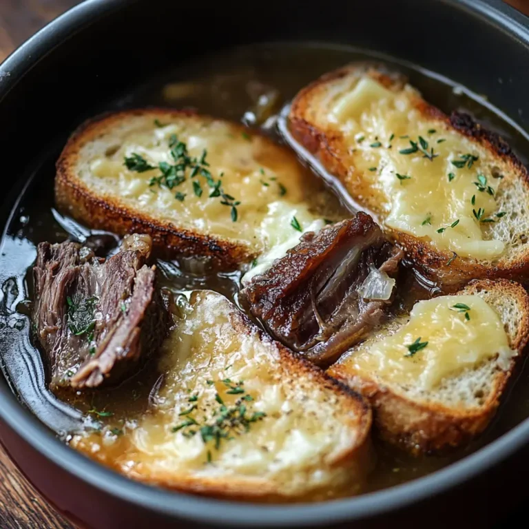 Savory Onion Short Rib Soup Recipe