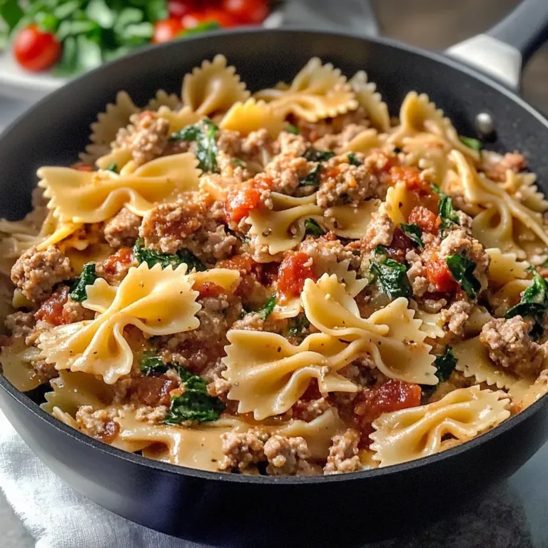 Savory Sausage Bowtie Pasta Recipe