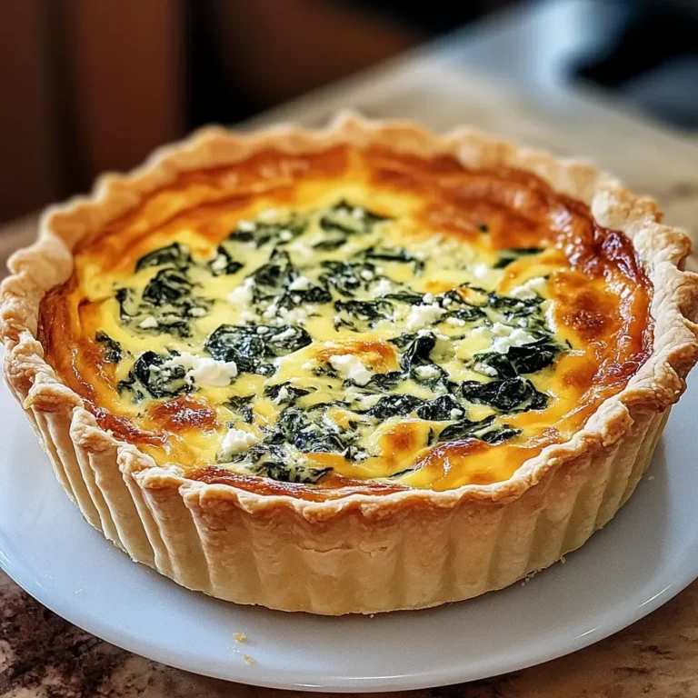 Savory Spinach Ricotta Pie Recipe