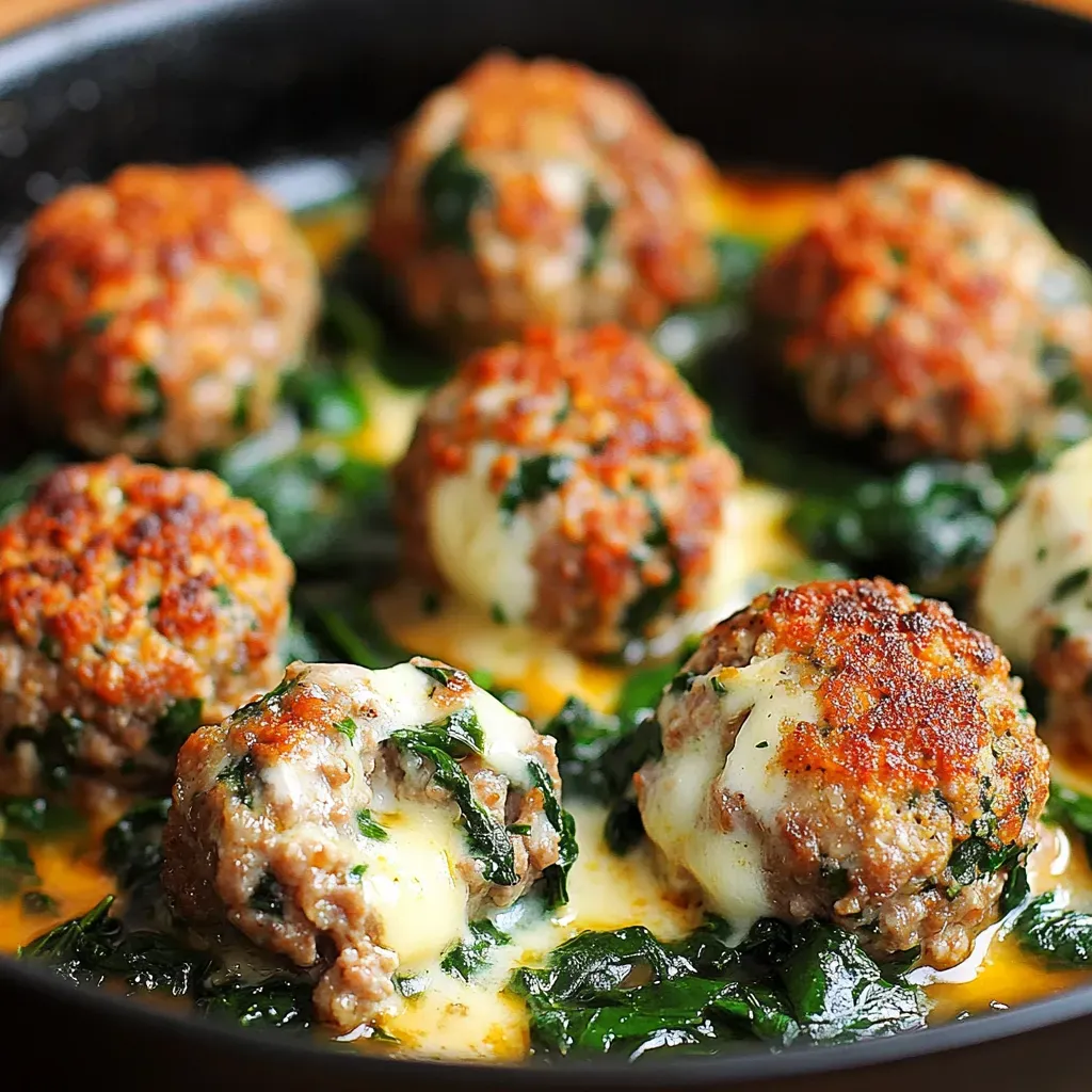 Savory Turkey Spinach Meatballs