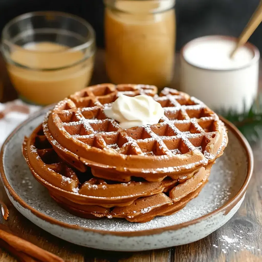 Spiced Gingerbread Waffles Recipe