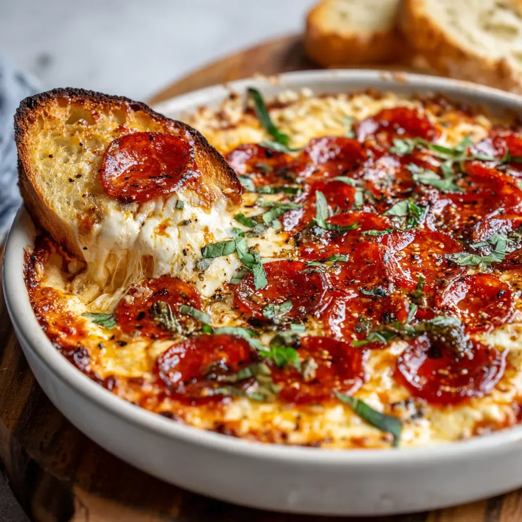 Spicy Honey Basil Pizza Dip with a Kick