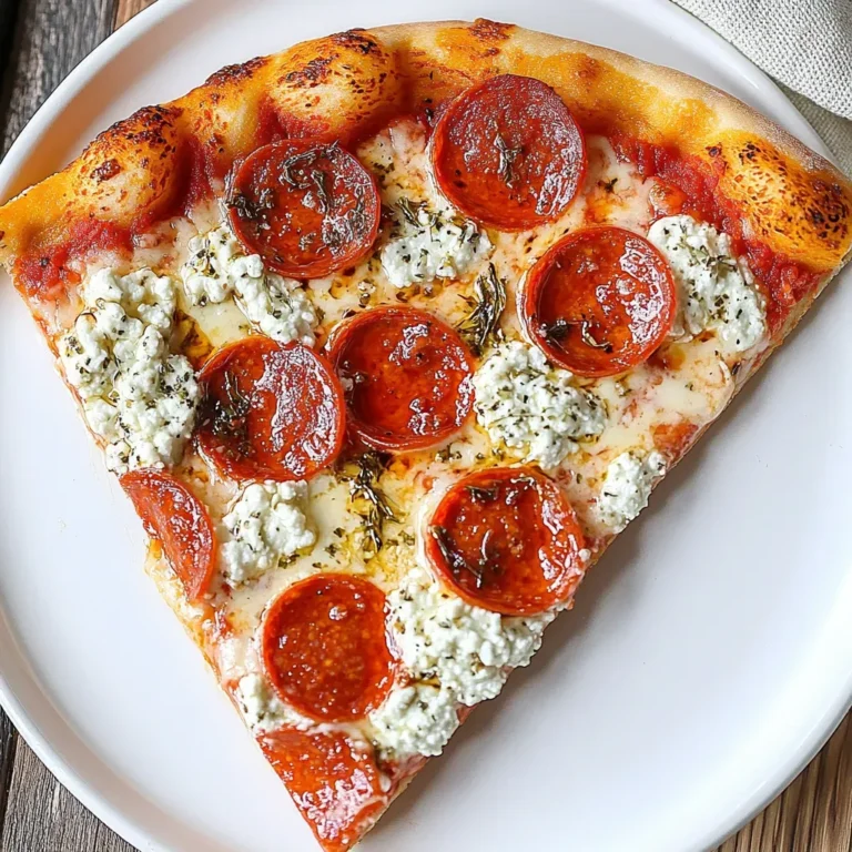 Spicy Honey Pepperoni Ricotta Pizza Recipe