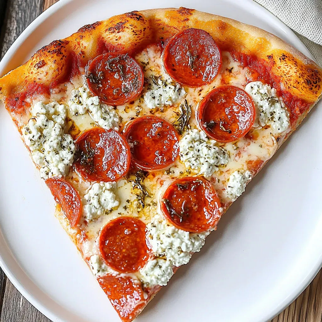 Spicy Honey Pepperoni Ricotta Pizza Recipe