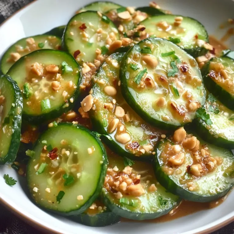 Spicy Peanut Cucumber Salad