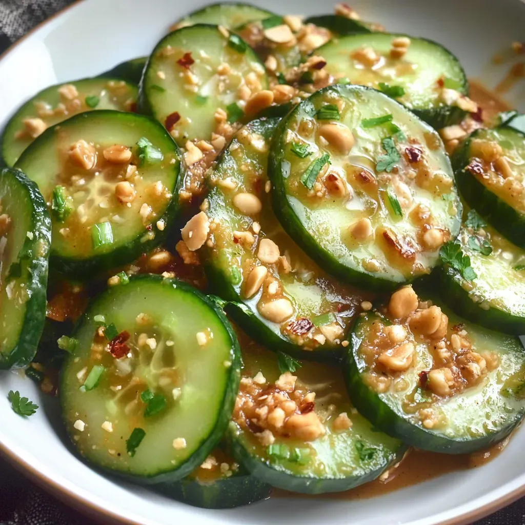 Spicy Peanut Cucumber Salad