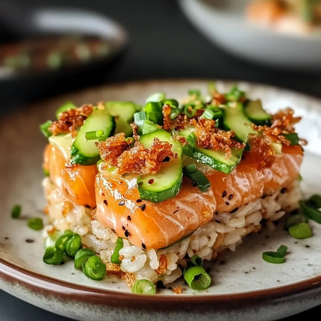Spicy Salmon Rice Bites: A Delicious Seafood Appetizer