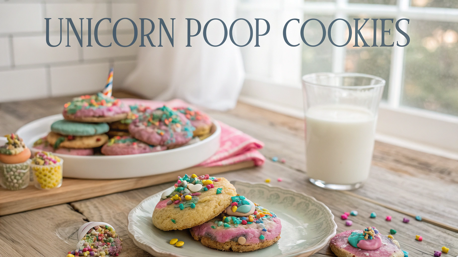 Unicorn Poop Cookies