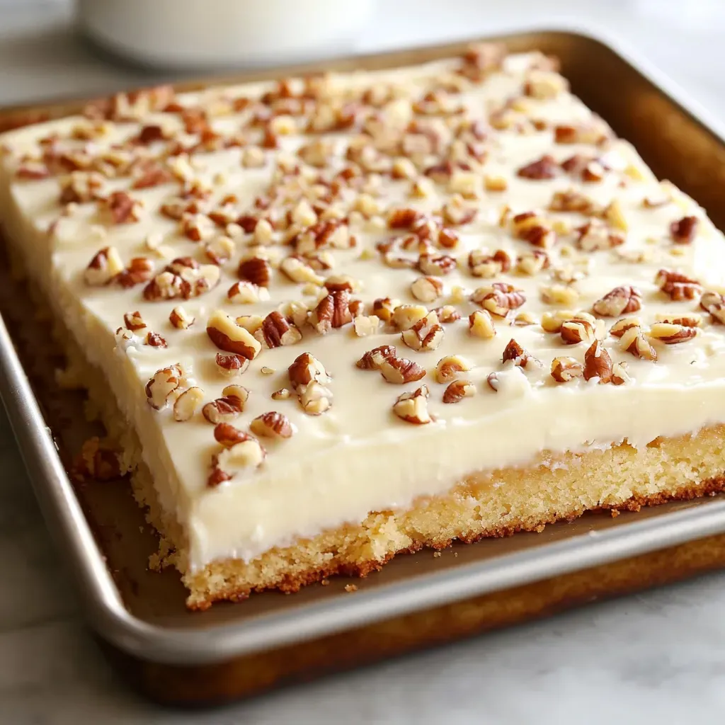 Vanilla Pecan Sheet Cake Recipe: Irresistibly Delicious and Nutty