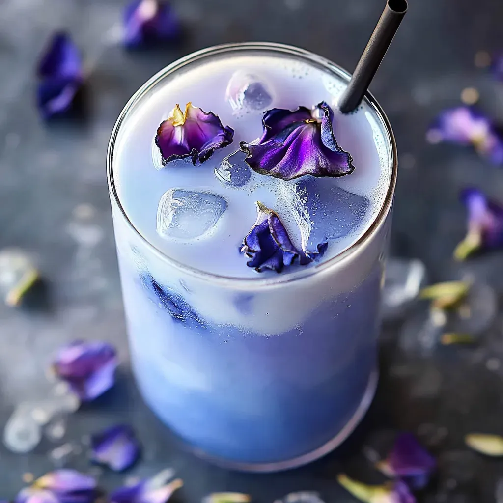 Vibrant Blue Butterfly Pea Latte Recipe
