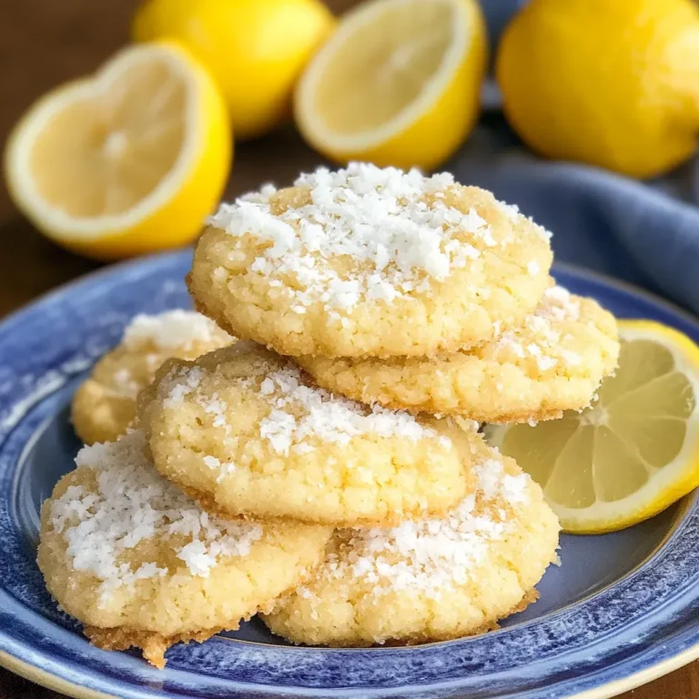 Zesty Lemon Coconut Cookies Recipe