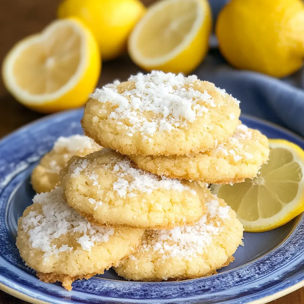 Zesty Lemon Coconut Cookies Recipe