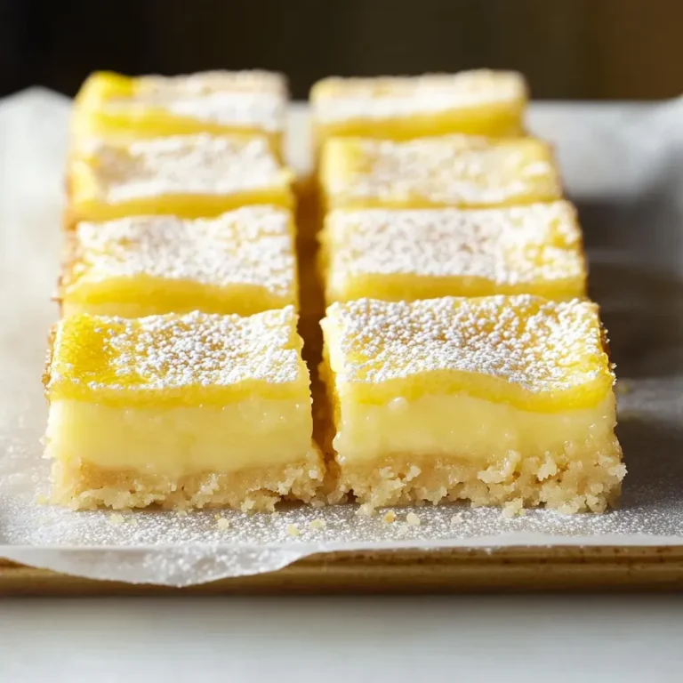 Zesty Lemon Squares Recipe