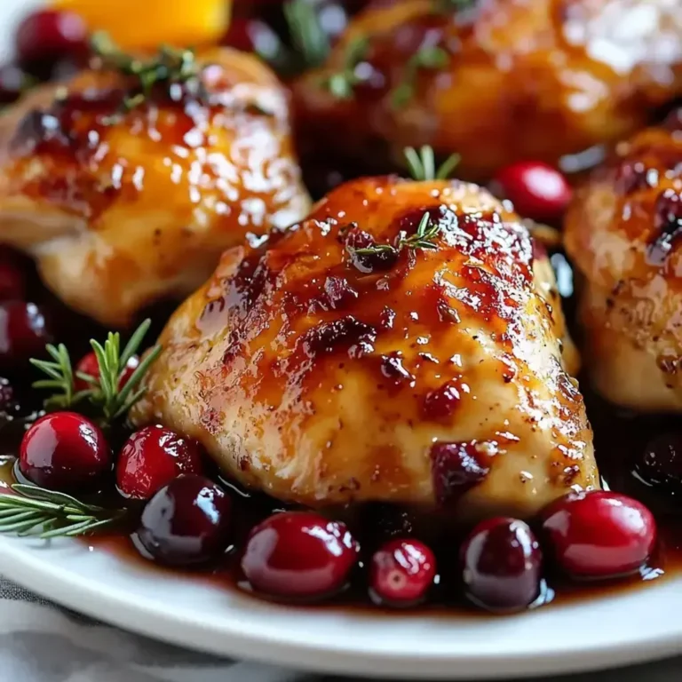 Zesty Orange Cranberry Chicken Recipe